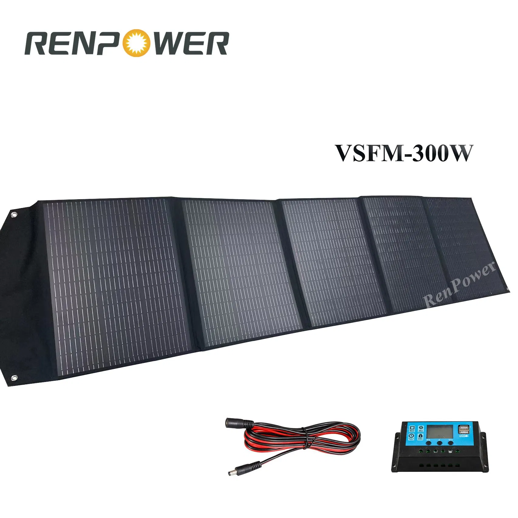 200W Hbpc Lightweight Safe Portable Foldable with Kickstand Solar Blanket for Travel