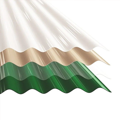 Waterproof and Durable Fiberglass Corrugated Roof Tile Lightweight and High-Strength FRP Solar Panel Roof Tile for Greenhouse Building Material