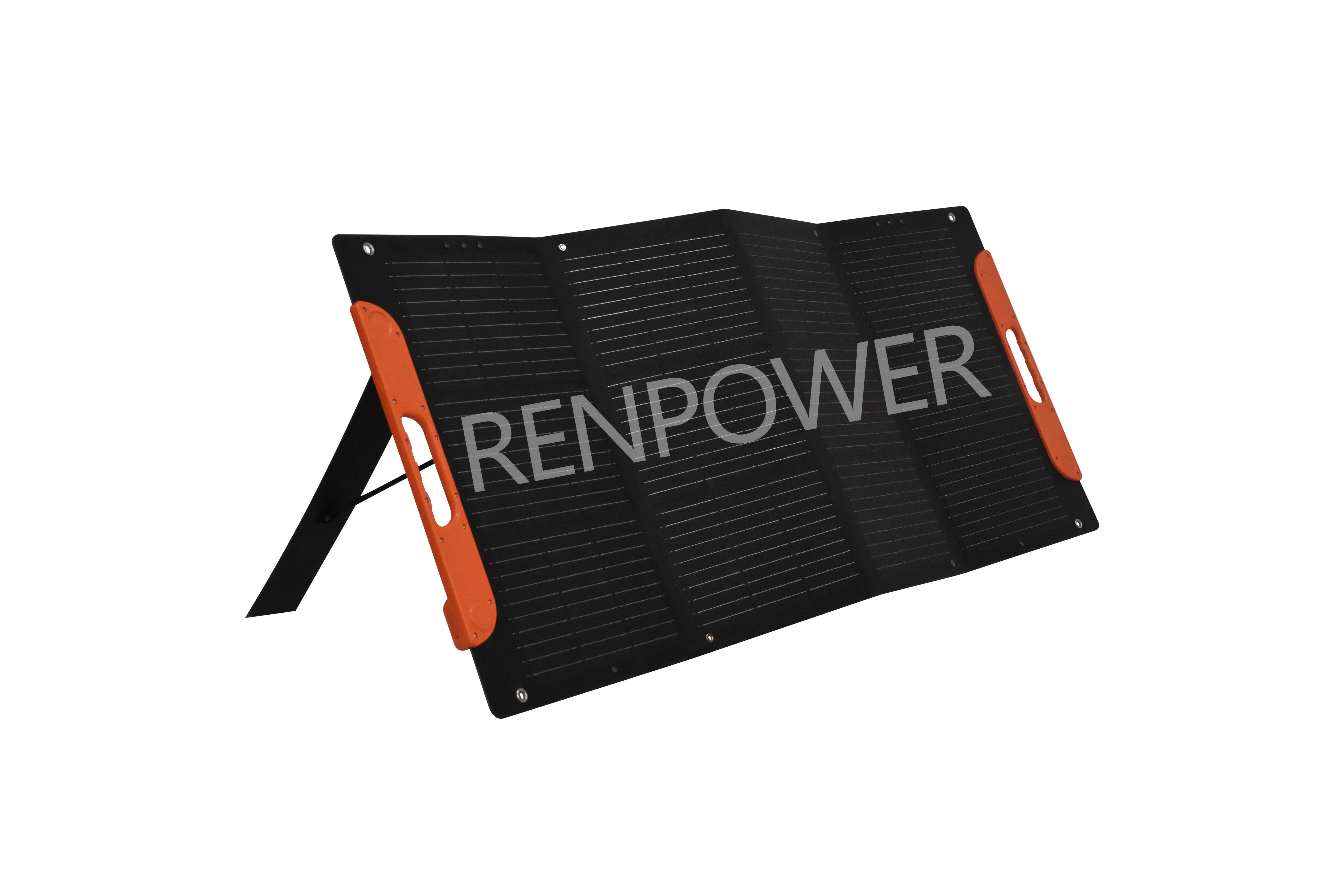 120W One Piece Mono Portable High Efficiency Solar Blanket Camping Hiking