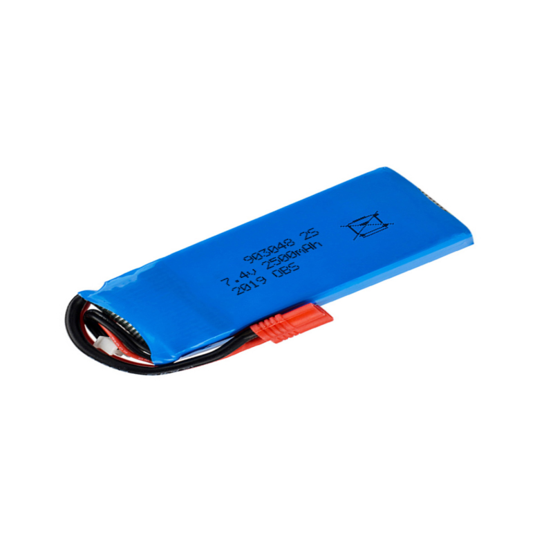 Customized Rechargeable 2s Lp703565 3.7V 1900mAh Lithium Polymer Battery Pack Flat Cells