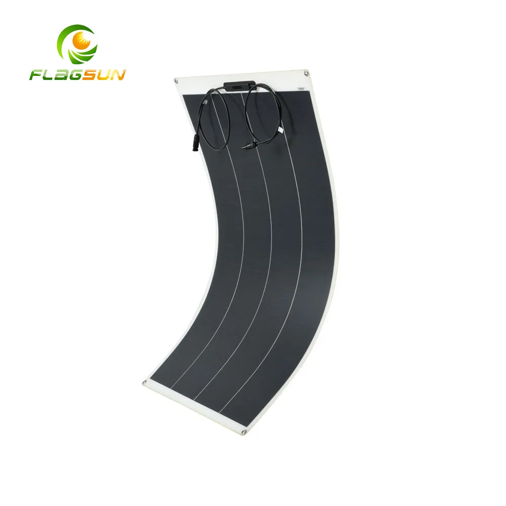 Portable Light-Weight 12V 24V 100W 120W 150W 200W ETFE Semi Thin Film Flexible Solar Panel