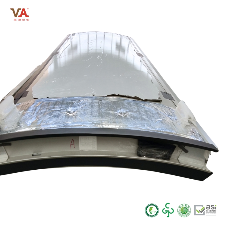 Nice Price Weather-Resistant Half-Hidden Frame Curtain Wall for Office Facades