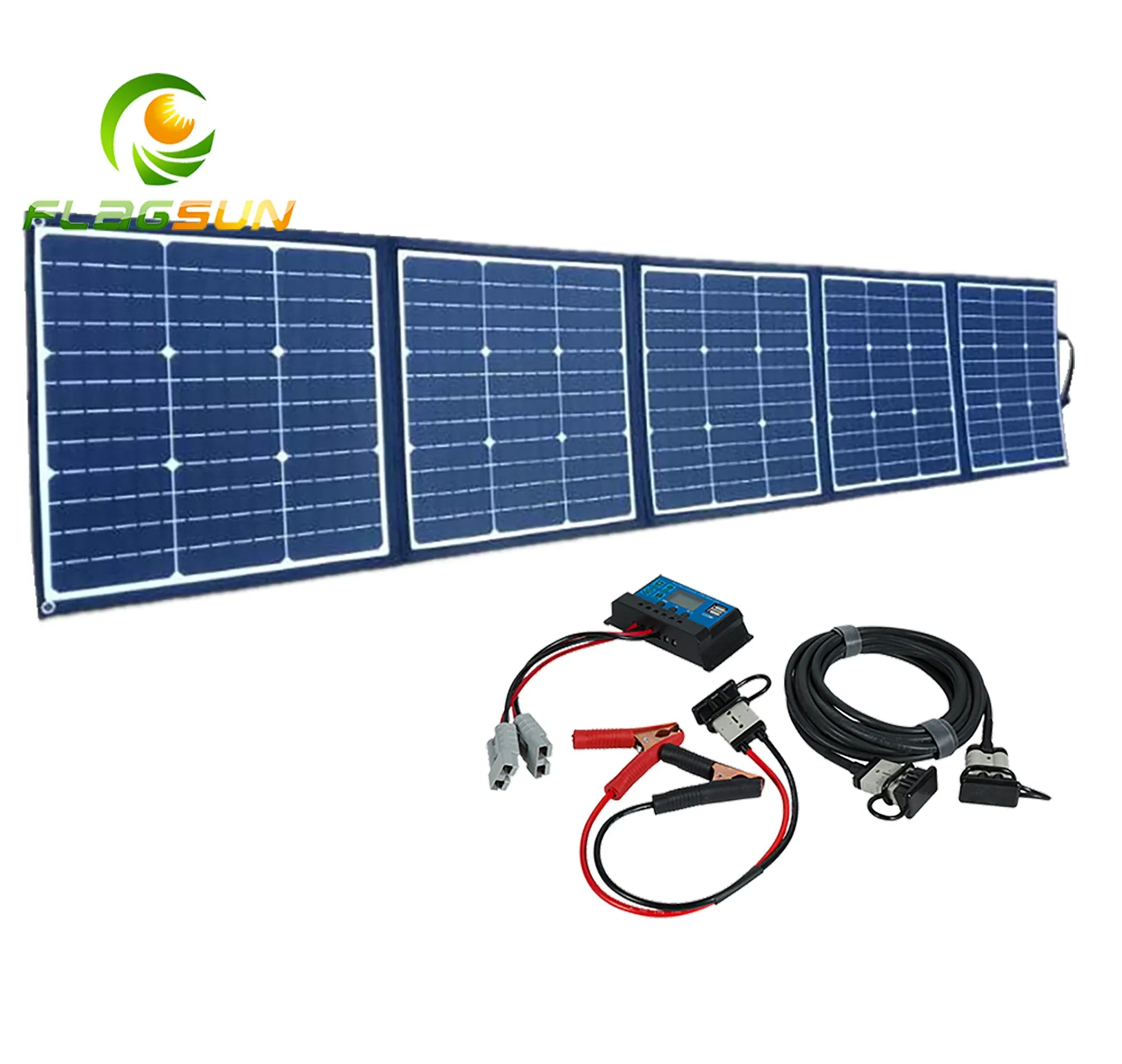 Waterproof Photovoltaic Module Portable Foldable Solar Panel Blanket 200W for Charging