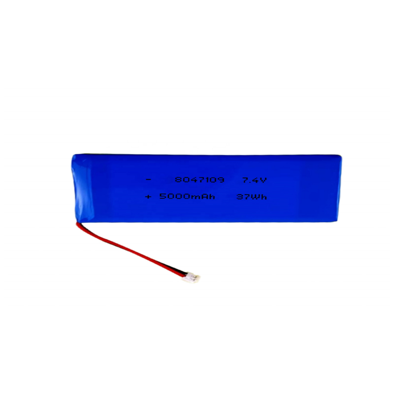 Customized Rechargeable 2s Lp703565 3.7V 1900mAh Lithium Polymer Battery Pack Flat Cells