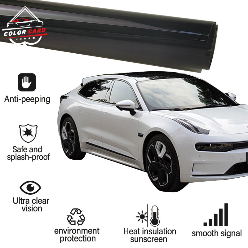Car Film Double Silver Metal Magnetron Sputtering Heat Insulation Windshield UV Reflective Solar Transparent Window Film