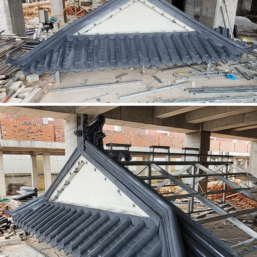 Hot Sale Ancient Chinese Roof Tile for Old Building Used High Quality Synthetic Chinese Style Antique Roof Tiles Roof Tiles Solar Panel