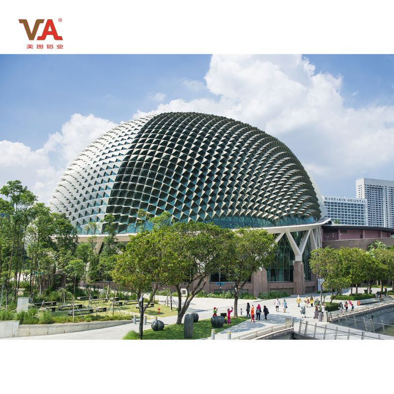 Curtain Wall Metal Wall Facade Modern Decorative Cladding Aluminum Perforated Facade Design