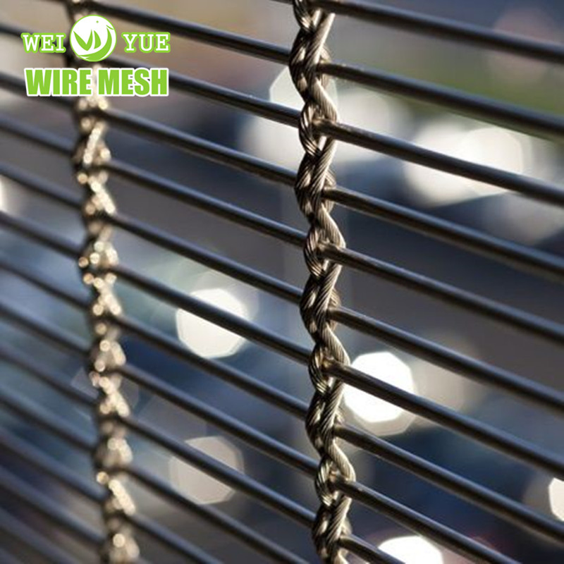 Aluminum Stainless Steel Woven Metal Decorative Crimped Wire Mesh for Building Exterior Wall Cladding Panel