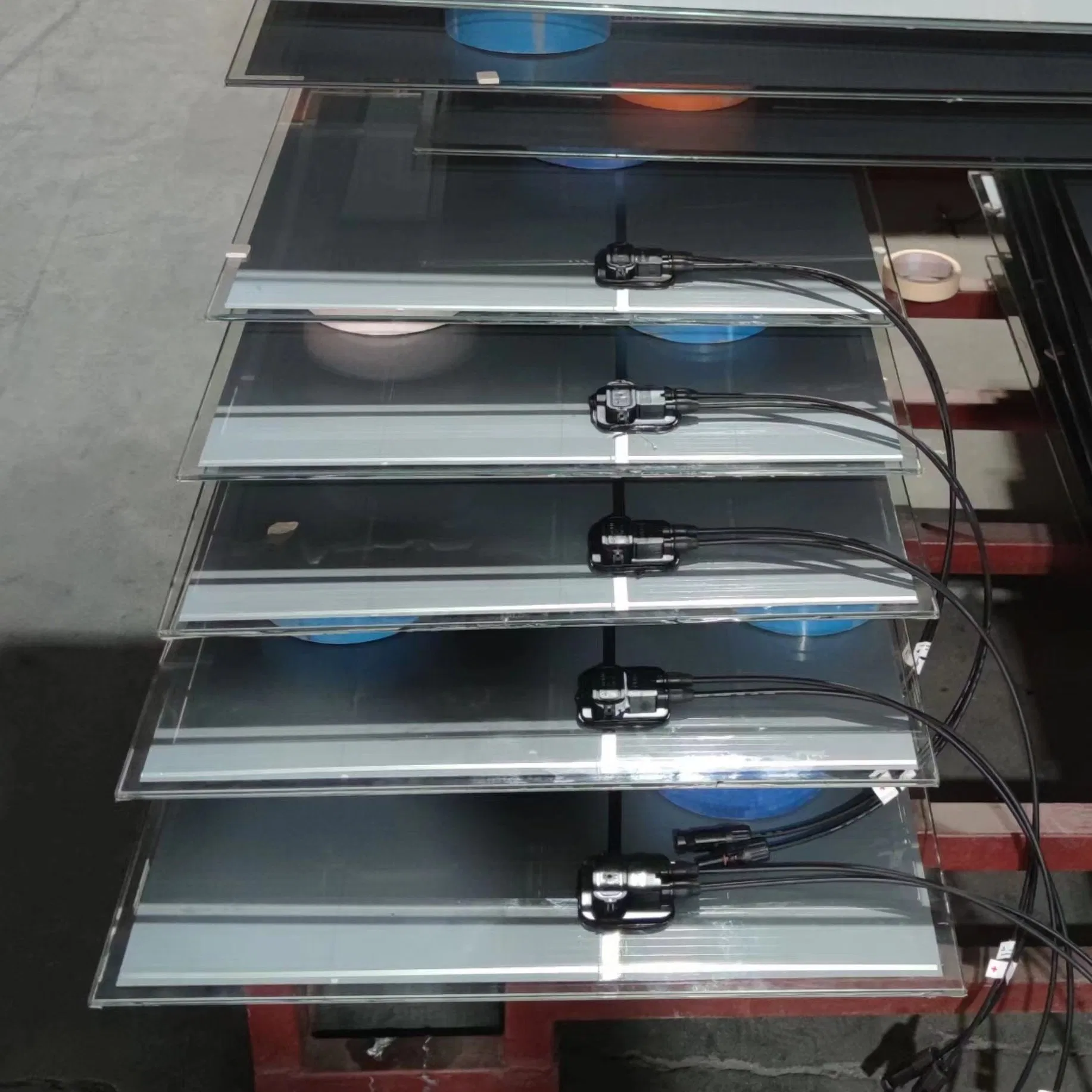 Thin Film Transparent Solar Panel 10%-40% Adjustable Color Cdte Solar Glass for BIPV Cdte Solar Panel Home Use Solar Panel