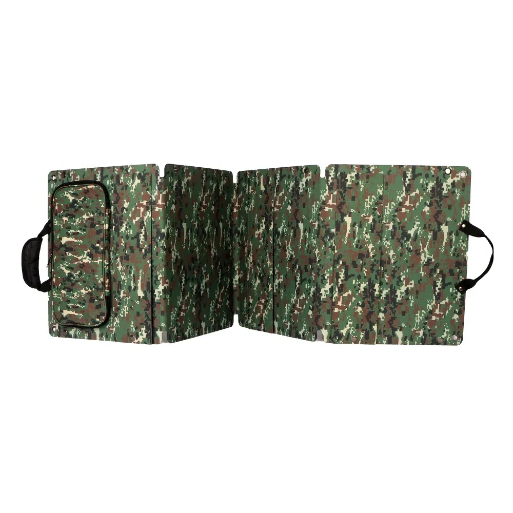 Portable 90W Camouflage Solar Blanket for Outdoor Adventures