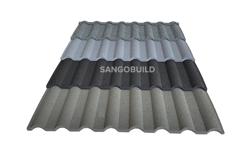 Africa Colored Stone Coated Metal Solar Roof Tiles with Wire Nails Lightweight Roofing Materials 26 Gauge Milano