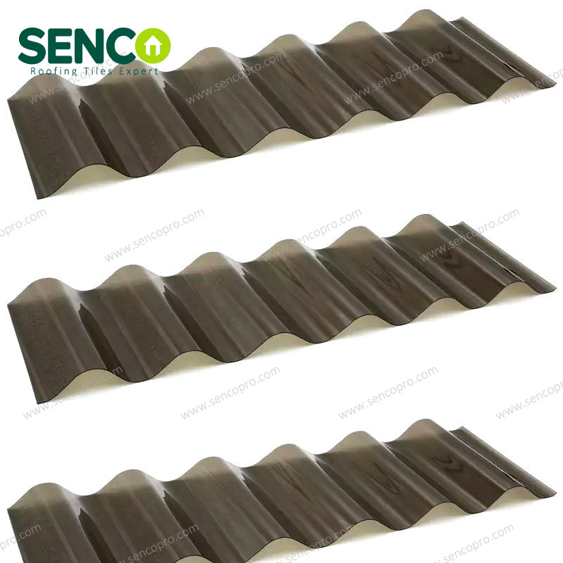 Waterproof and Moisture-Proof Fiberglass Corrugated Roof Tile Lightweight and High-Strength FRP Solar Panel Roof Tile for Greenhouse Building Material