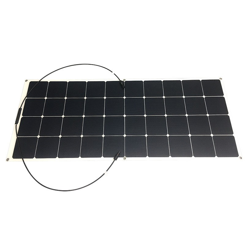 High Efficiency 18V 24V 36V 48V 56V Bendable Solar Panels 80W 90W 100W 110W 120W 130W Flexible PV Module for Curved Surfaces