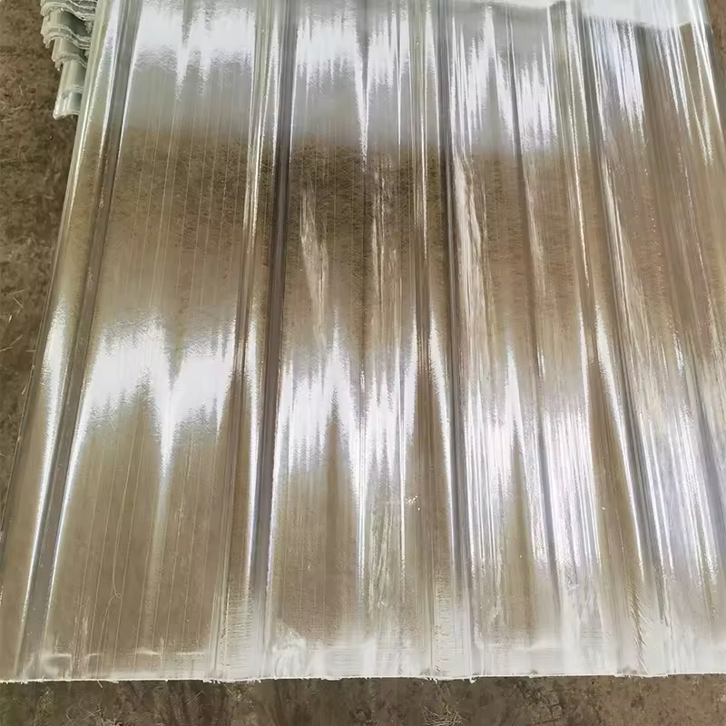 Lightweight Corrugated Plastic Roofing Sheet Fiber FRP Transparent Solar Panel Roof Tile for Green House Building