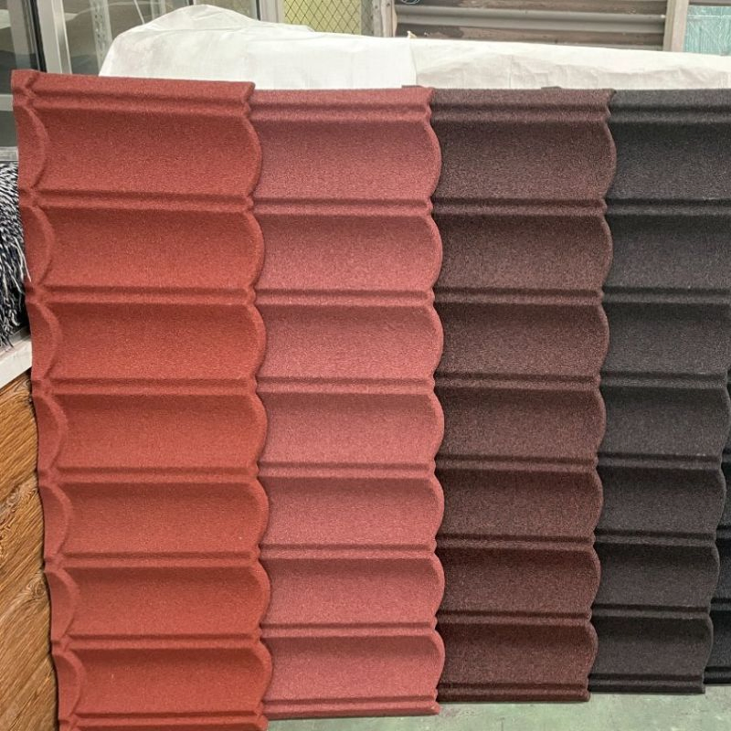 China Solar Roof Tiles Metal Roofing Sheet 50 Years Durable Colorful Stone Coated Metal Roof Tile