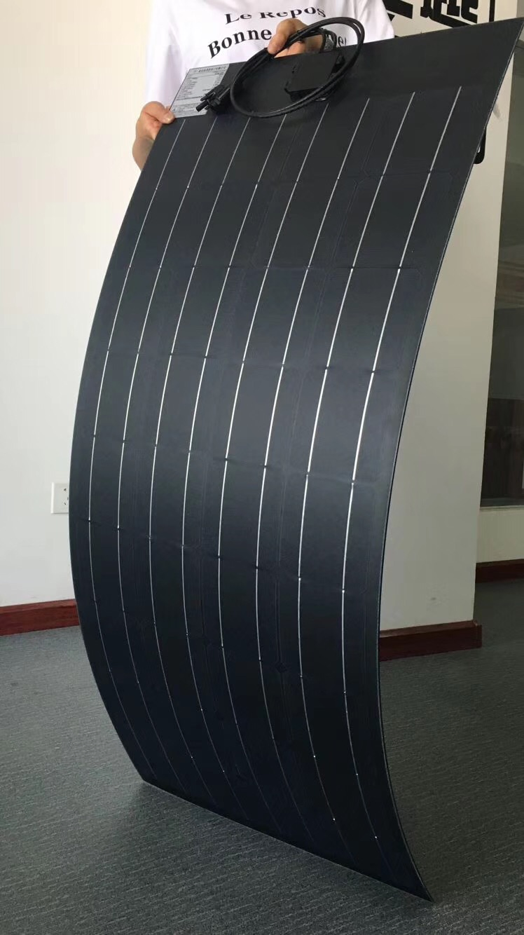 Wholesale Factory Price Utral-Lightweight Waterproof Fabric Semi Thin Film Flexible Solar Panel for RV, Marine Roof Tiles