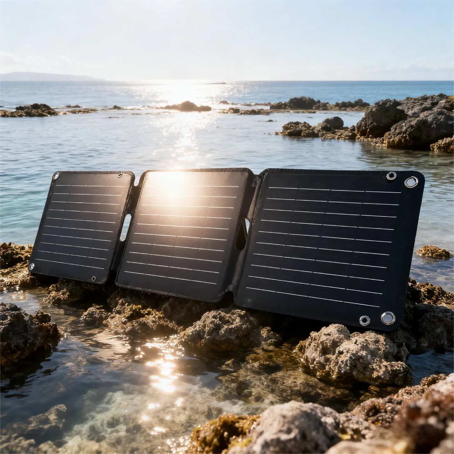 Portable 28W Solar Blanket for Outdoor Adventures and Camping