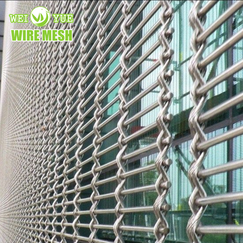 Stainless Steel Architectural Decorative Wire Mesh Used for Wall Cladding