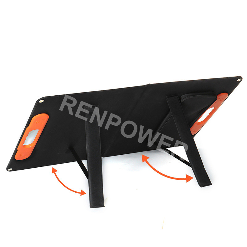 60W Mono Waterproof Foldable High Efficiency Portable Solar Blanket for Camping Outdoors