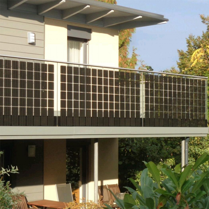 Solar Panel Curtain Wall System for Buildings' Outside Fence