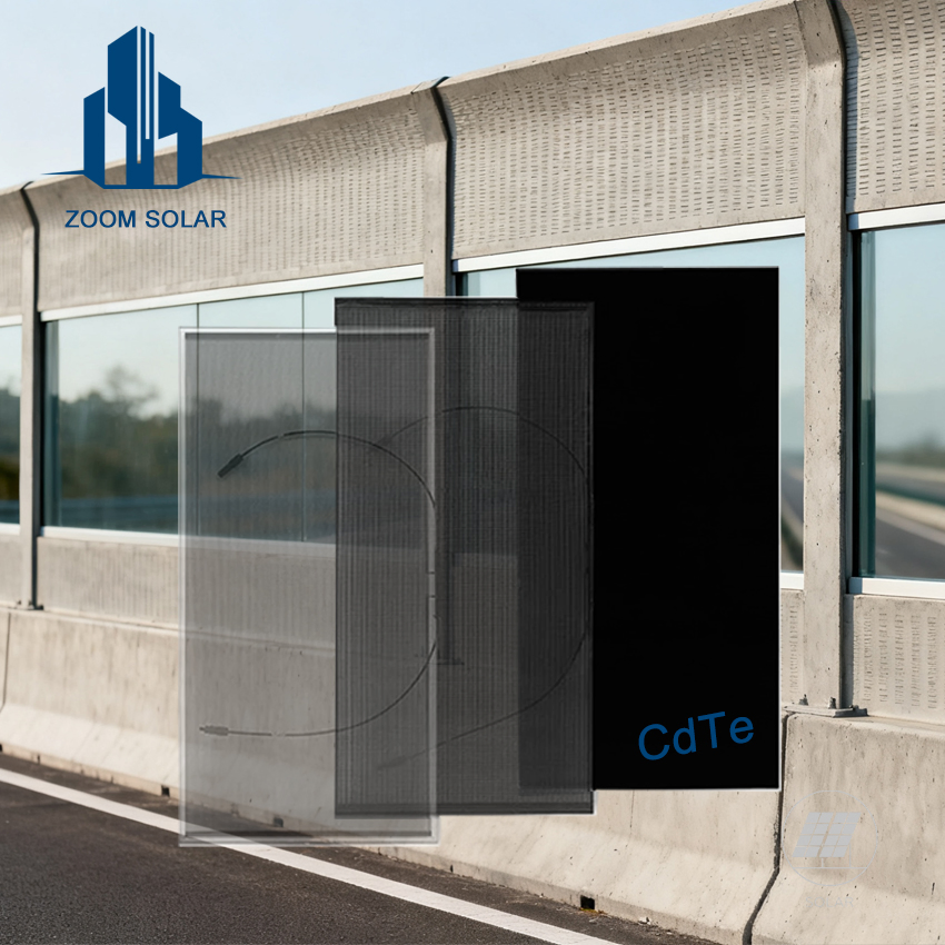 Certified Green Building Colored Translucent BIPV Solar Panel Photovoltaic Glass for Curtain Wall Facade System