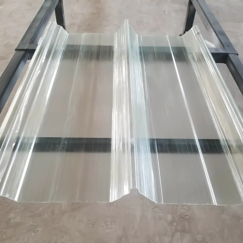 Lightweight and High-Strength FRP Solar Panel Roof Tile Skylight Transparent Roofing Sheet for Greenhouse Building Material