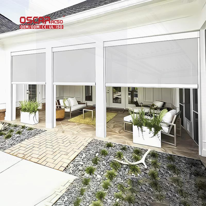 Rollup Outdoor Solar Transparent Sunscreen Clear Screen Roller S for Balconies Gardens Patios Roller Blind