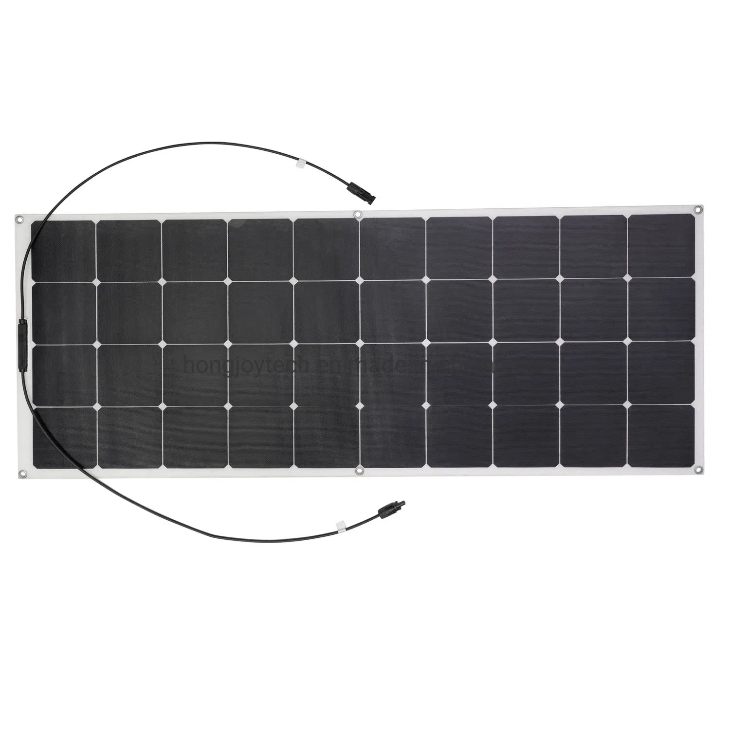 High Efficiency Monocrystalline Silicon and ETFE Materials Extremely Flexible Bending Solar Panel, Curved PV Module for Coach Roof, RV, Boat, Cabin, Tent, Motor