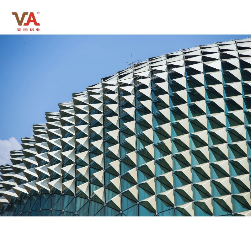 Curtain Wall Metal Wall Facade Modern Decorative Cladding Aluminum Perforated Facade Design