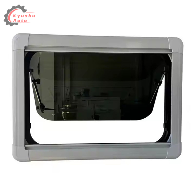 Thermal Insulation Transparent RV Motorhome Sliding Window Blinds Double Layered Hollow Acrylic Camper Van Window