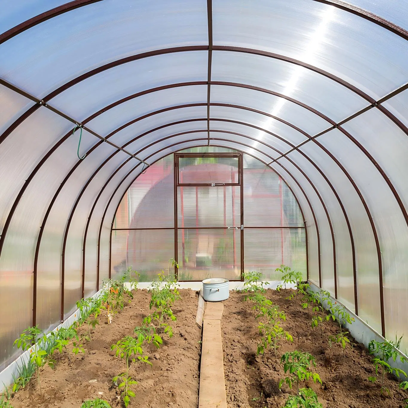 Lightweight Corrugated Plastic Roofing Sheet Fiber FRP Transparent Solar Panel Roof Tile for Green House Building