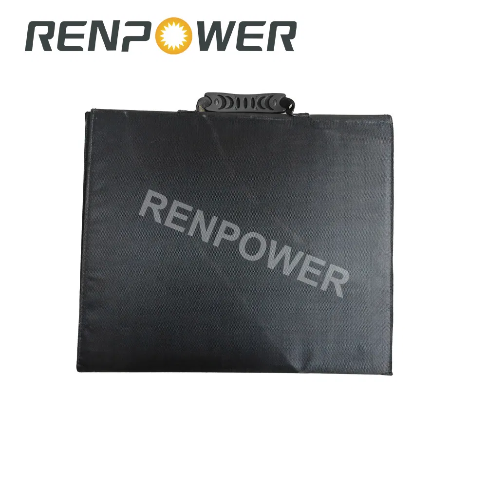 100W 200W 300W Portable Folding Solar Blanket for Camping Travel Car Power Station