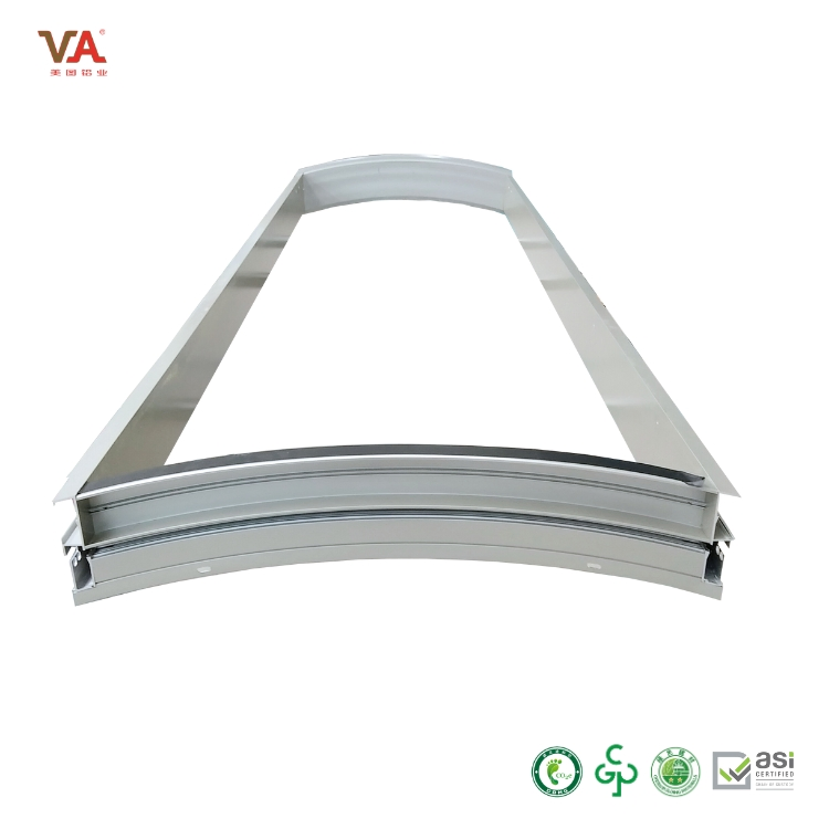 Nice Price Weather-Resistant Half-Hidden Frame Curtain Wall for Office Facades