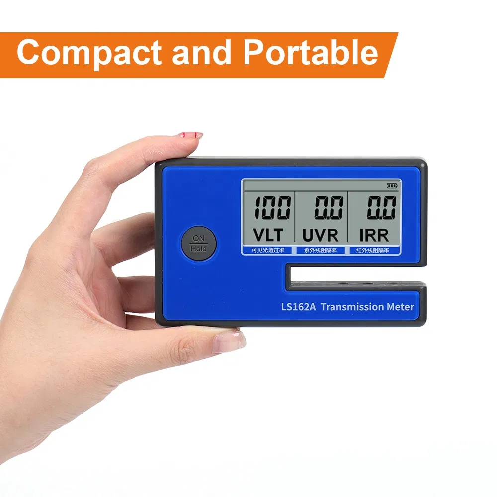 Ls162 Ls162A Solar Transmission Meter Portable Window Tint Meter Vlt Solar Film Transmission Meter Film Window Tint Tester