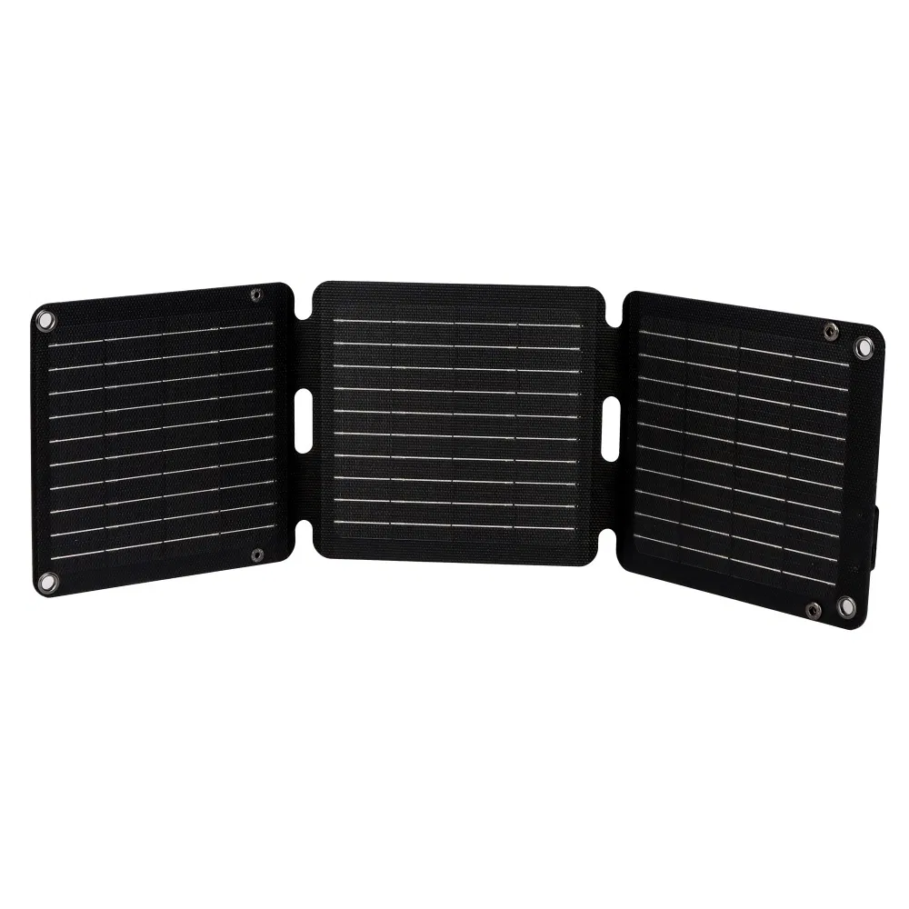 Ultra-Thin 21W Portable Folding Solar Blanket with Battery