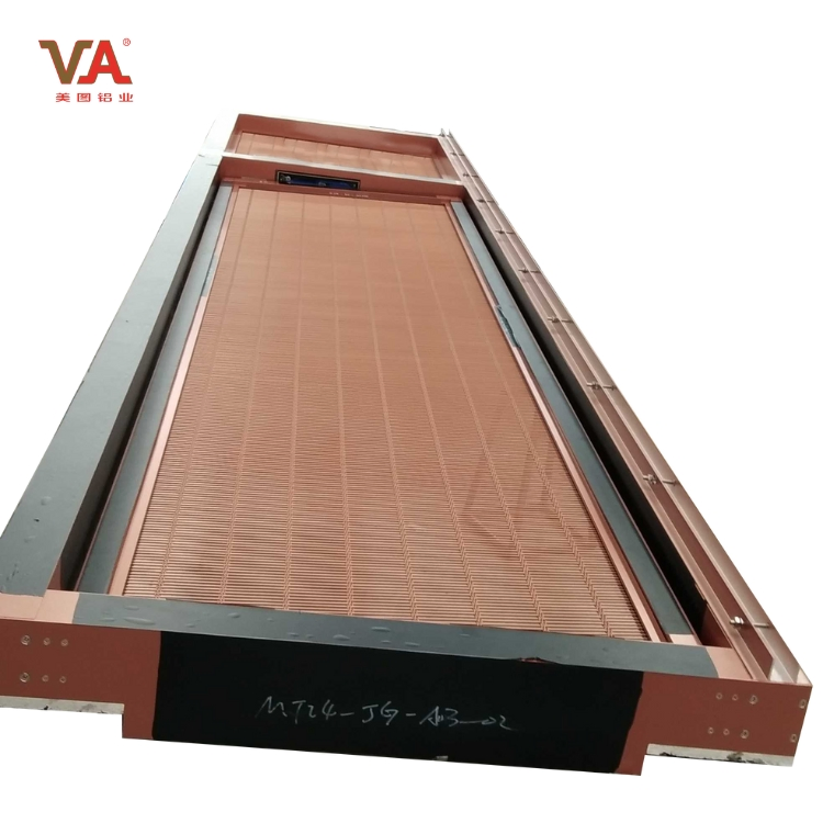 Copper Color Decorative Aluminum Glass Curtain Wall for Commercial Building Facade