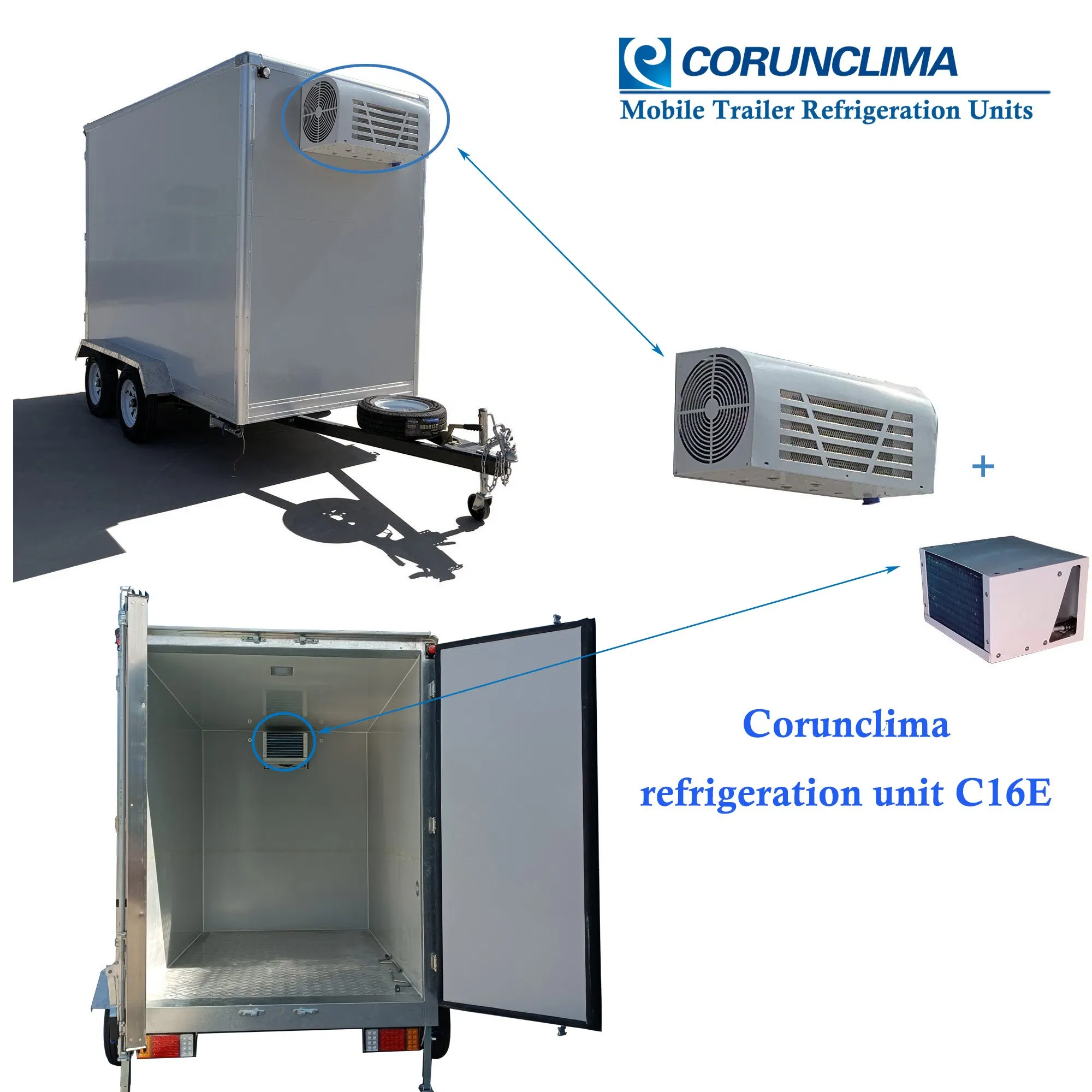 5 Years Warranty 110V and 220V Walk-in Chiller Freezer Refrigeration Units Corunclima Brand