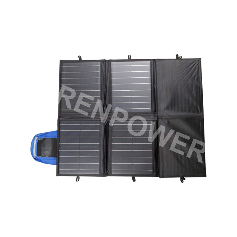 Sewing Mono High Efficiency 120W 200W Portable Folding Solar Blanket for Outdoors