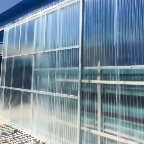 UV Resistant Fiberglass Roof Tile Durable Lightweight Outdoor Teja De Panel Solar FRP UPVC Corrugated Sheet Telha De PVC for Hotel, Mall, Park, Workshop