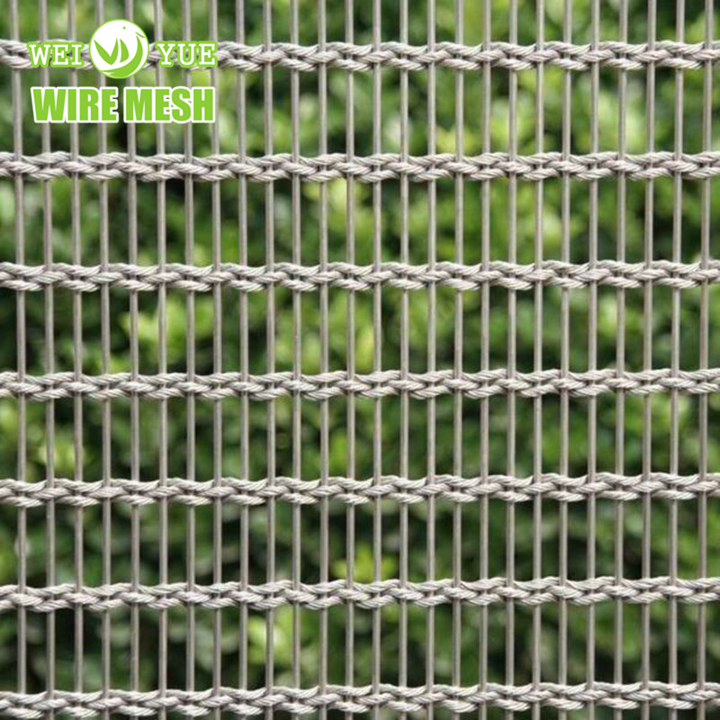 Decorative Stainless Steel Architectural Wire Mesh Metal Facade Mesh