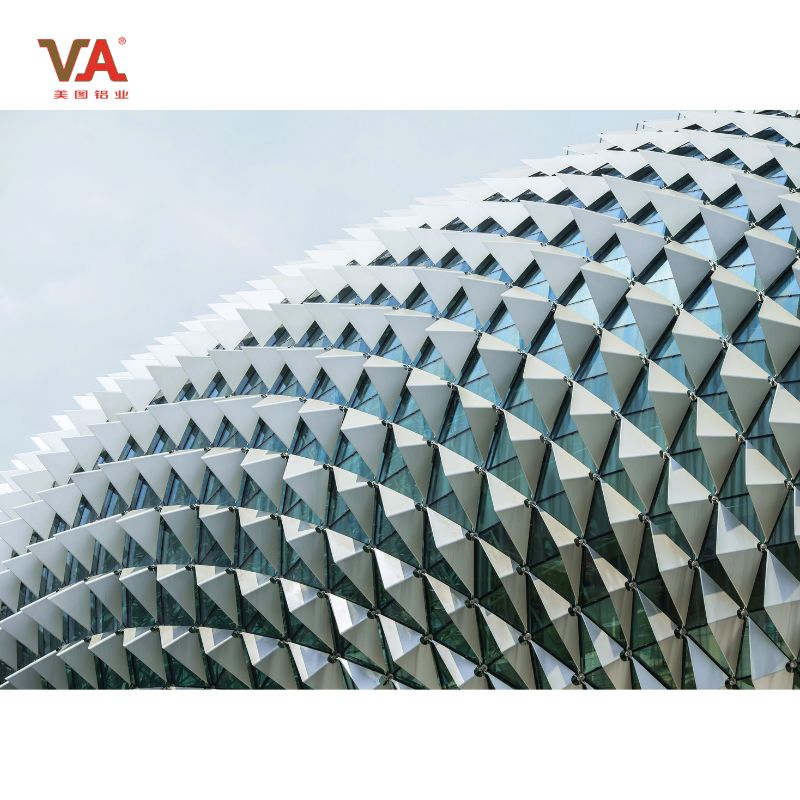 Curtain Wall Metal Wall Facade Modern Decorative Cladding Aluminum Perforated Facade Design