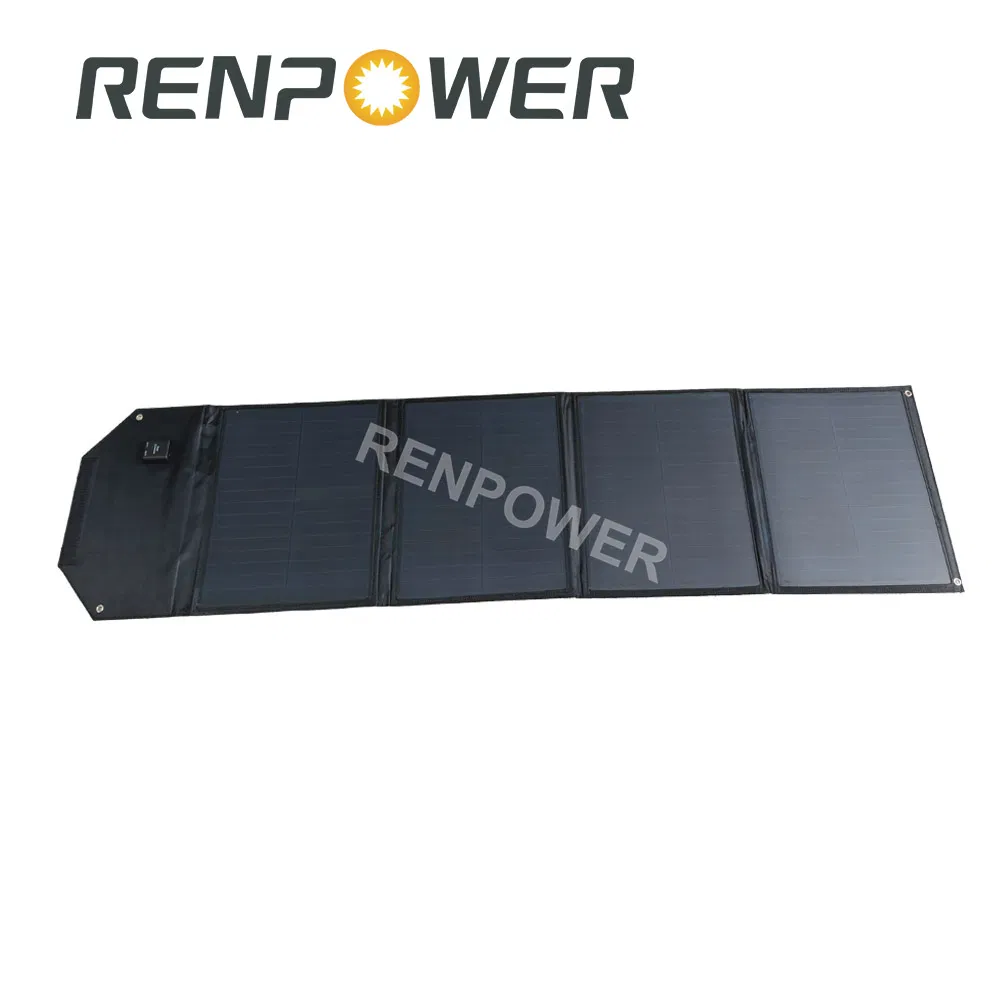 100W 200W 300W Portable Folding Solar Blanket for Camping Travel Car Power Station