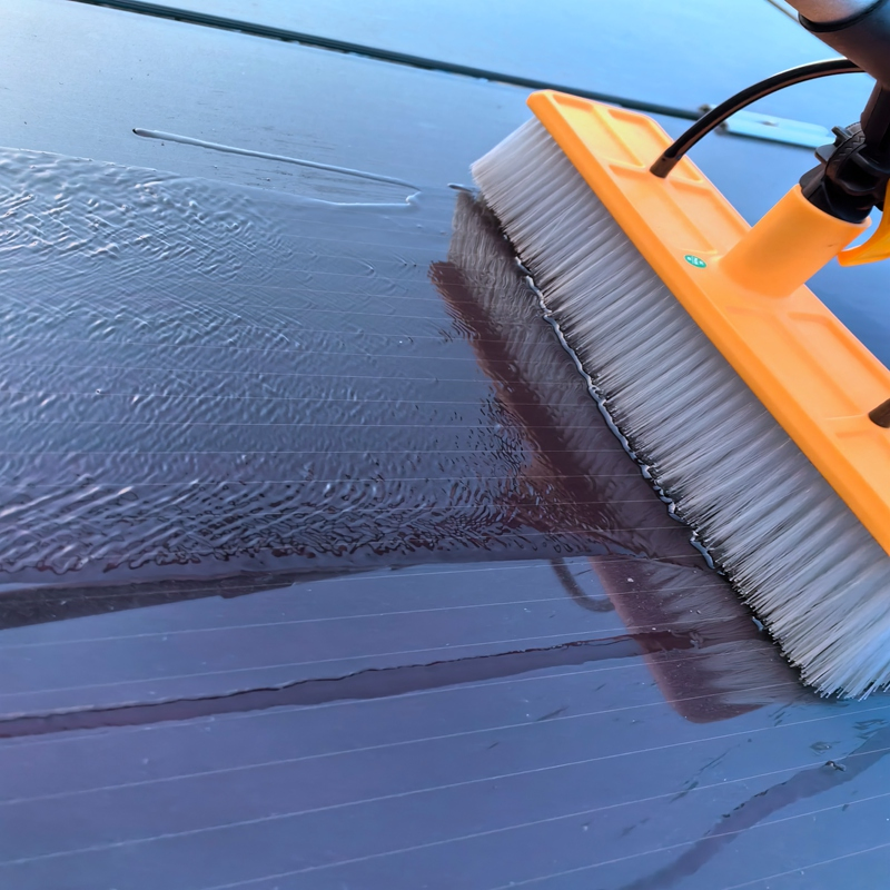 Supply Solar Panel Cleaning Brush Kit with 6.0m Handle and 55cm Head