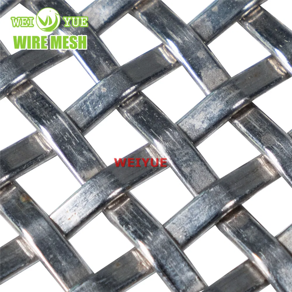 Brass Bronze Stainless Steel Woven Metal Decorative Crimped Wire Mesh
