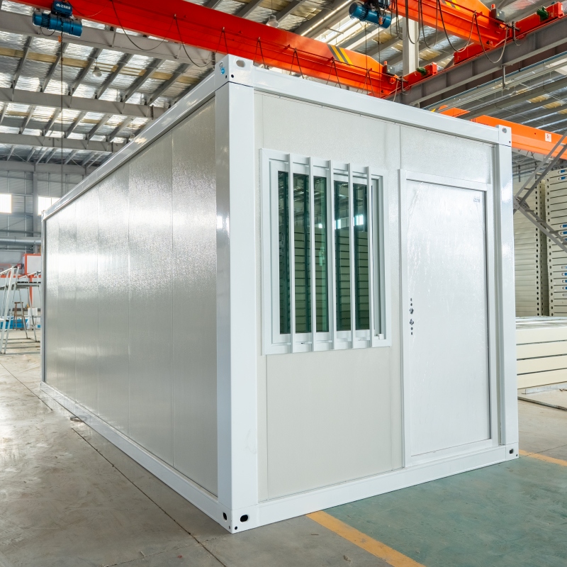 Stackable multi-layer foldable container house