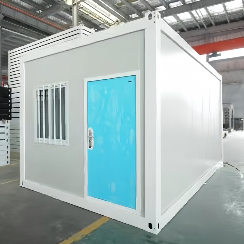 Quick-install folding container house for disaster shelter