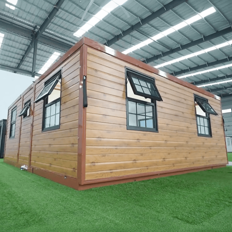 China 20FT Factory Direct Galvanized Steel Prefab House Double Wing Expandable Container House for Construction Camp Suppliers, Factory