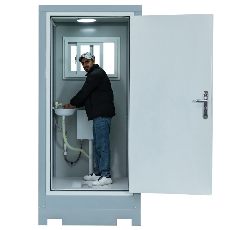 High-Quality Prefab Mobile Outdoor Toilet Portable Squat Toilet Single Unit for construction sites temporary event venues Manufacturers, Factory
