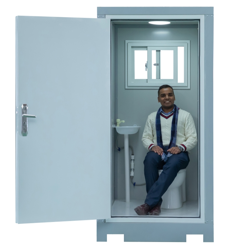 Wholesale Outdoor Portable Public Restroom Prefab Porta Potty Temporary Mobile Toilet for Camping Areas and Scenic Parks Manufacturers, Supplier