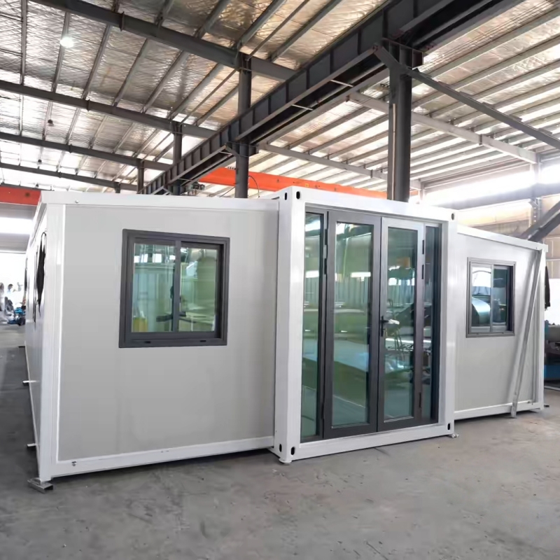 Wholesale 30FT White Expandable Container House 56㎡ Prefab Modular Living Space with Two Bedrooms Kitchen and Bathroom Manufacturer, Factories